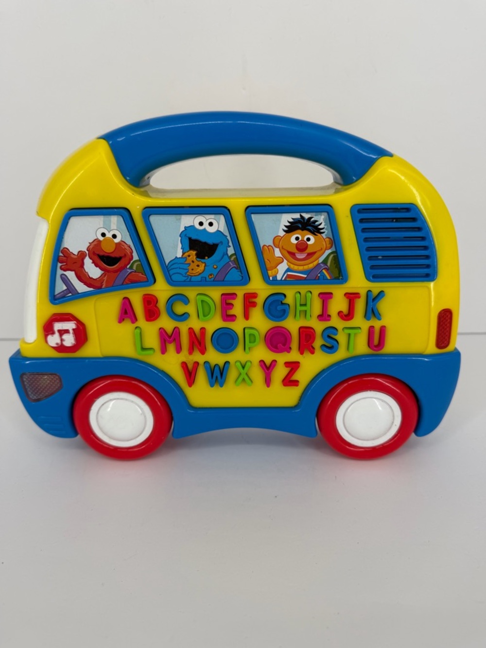 Vintage 2006 Sesame Street Elmo Alphabet Bus Learning Toy WORKS